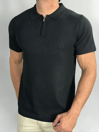 GOLO POLO C/ZIPER TRICOT MILANO PRETA ZIGMA