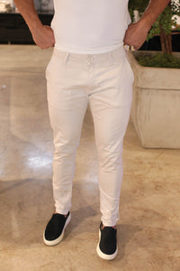 CALÇA ALF SKINNY AREIA ZIPOFF