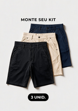 KIT 3 BERMUDAS PRIME TECH