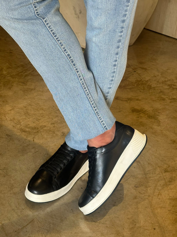 SNEAKER ELASTIC PRETO SOLA BRANCA ZIGMA