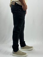 CALÇA MALONE STRECH SKINNY TOTAL BLACK DESTROY LEE