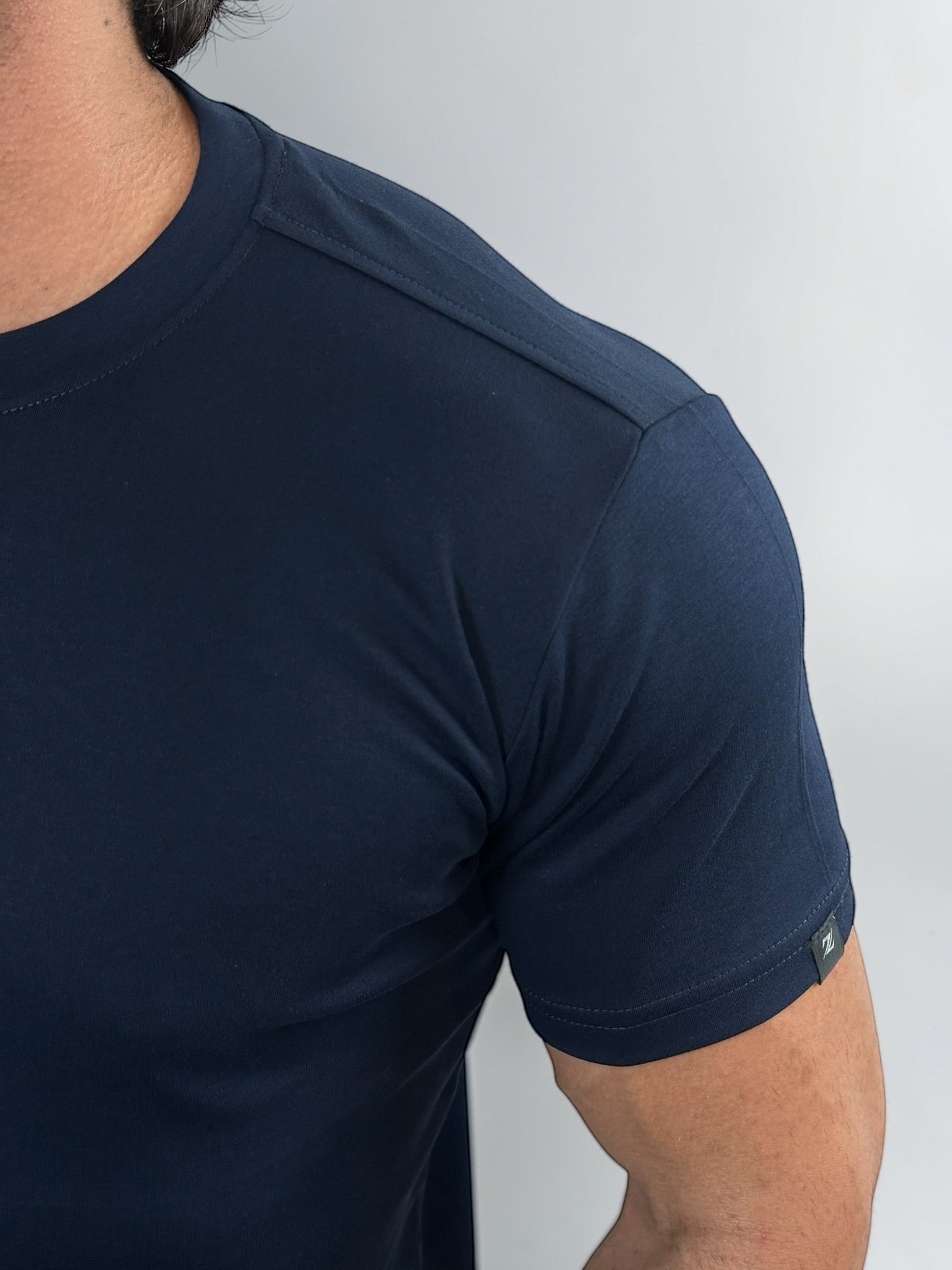 CAMISETA PIMA INTERLOCK AZUL MARINHO ZIGMA