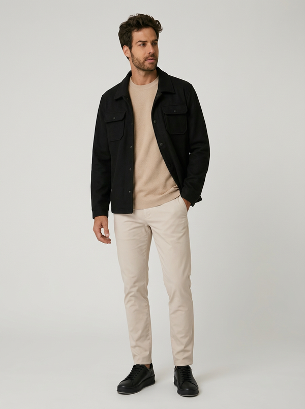 JAQUETA OVERSHIT MILANO PRETA ZIGMA