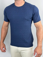 CAMISETA TRICOT VENEZIA AZUL MARINHO ZIGMA