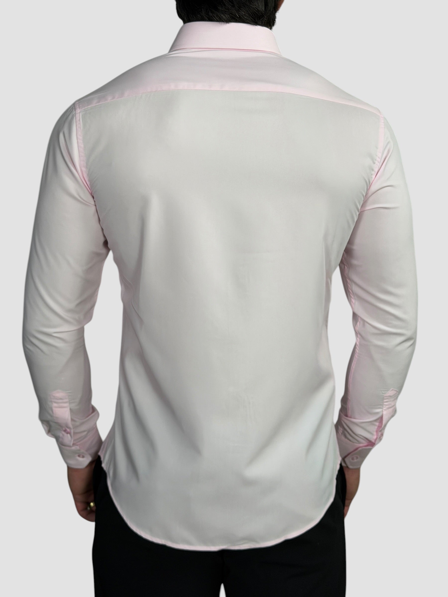 CAMISA M/L TECHMODAL SLIM FIT ROSA ZIGMA