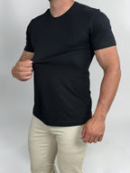 CAMISETA SMART ALGODAO EGIPCIO PRETO ZIGMA