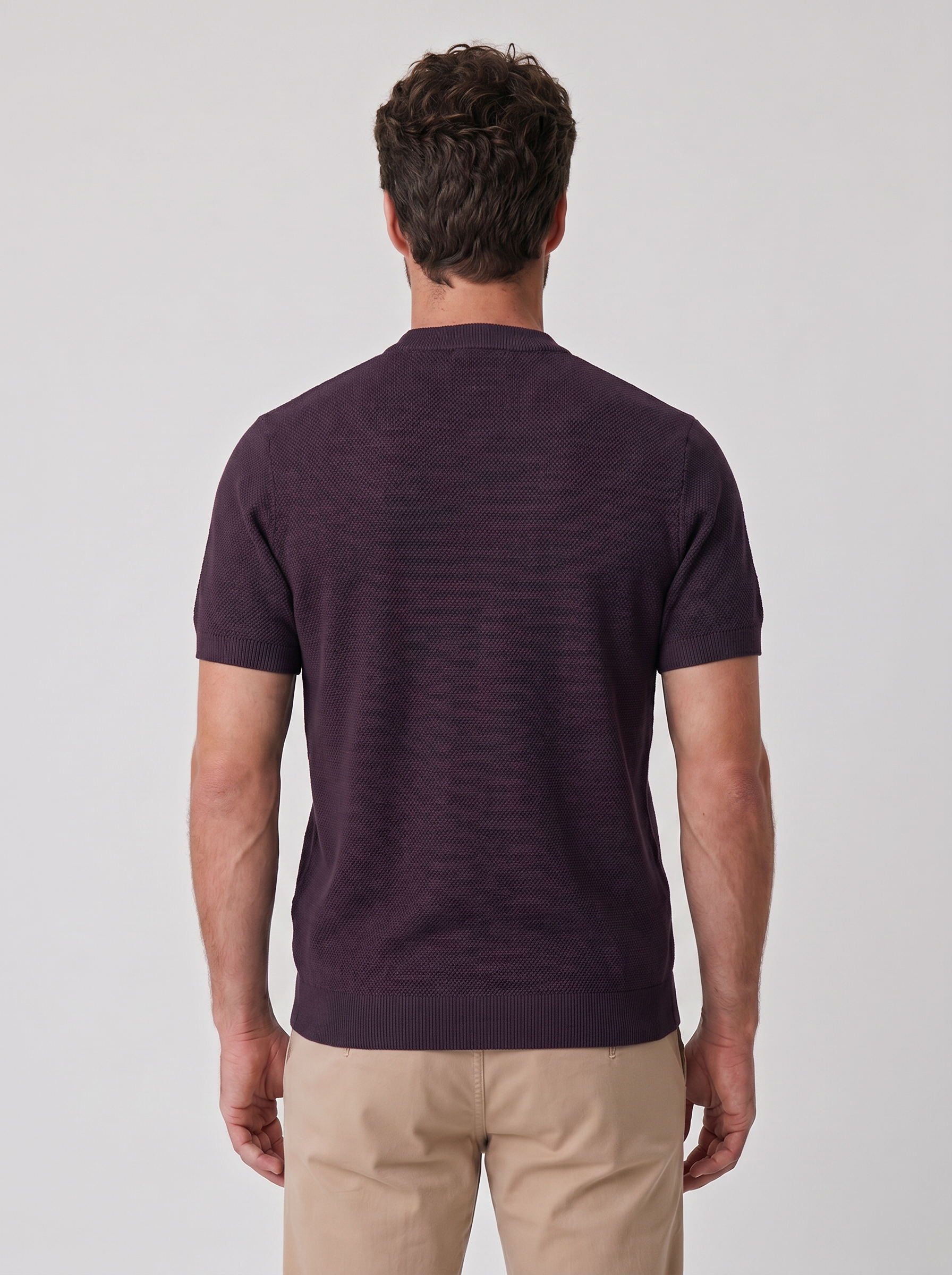 CAMISETA TRICOT KNIT VINHO ZIGMA