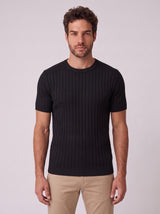 CAMISETA VERONA TRICO CANELADO PRETO ZIGMA