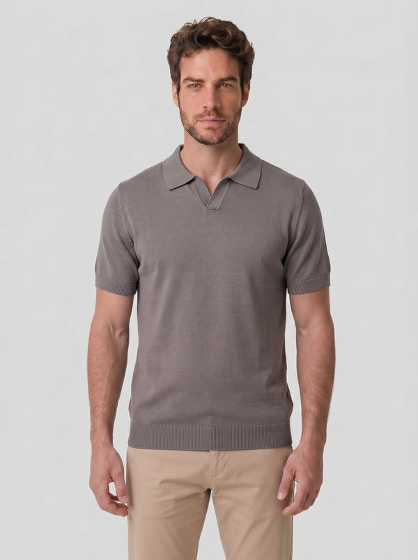 POLO V TRICOT ITALIANO CAPUCCINO ZIGMA