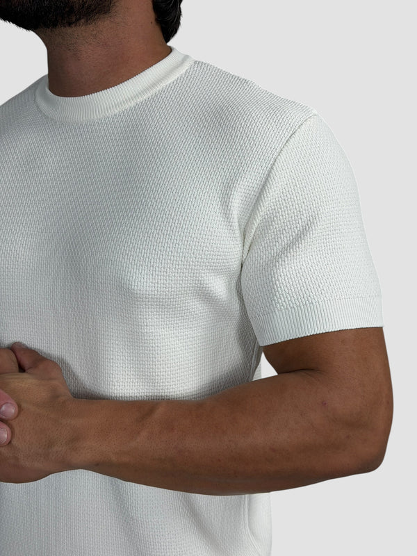 CAMISETA TRICO TEXTURE OFF WHITE ZIGMA