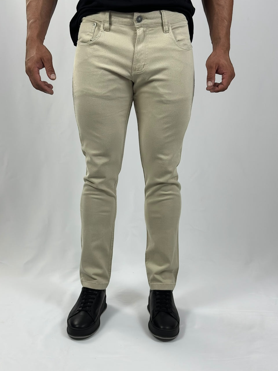CALÇA SARJA TRADICIONAL BEGE URBO