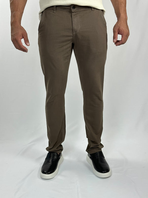 CALÇA SLIM CHINO STRECH CAPUCCINO SOFT LEE