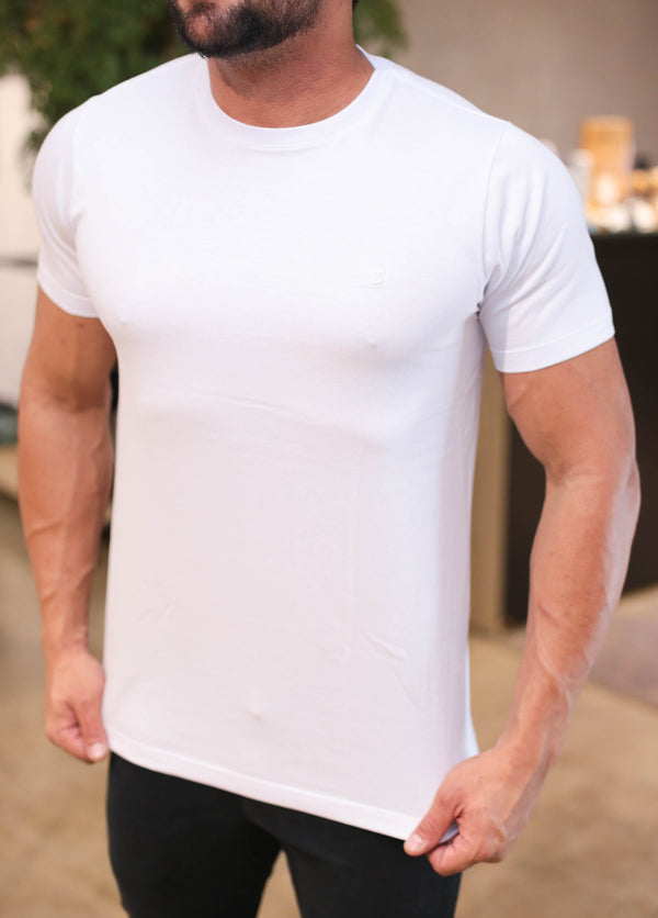 CAMISETA BASIC ALGODAO BRANCA ZIGMA