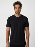 CAMISETA ESSENTIAL COTTON PREMIUM PRETA ZIGMA