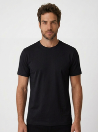 CAMISETA ESSENTIAL COTTON PREMIUM PRETA ZIGMA
