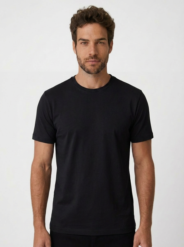 CAMISETA ESSENTIAL COTTON PREMIUM PRETA ZIGMA