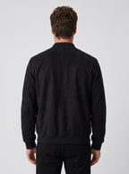 JAQUETA BOMBER SUEDE PRETA ZIGMA