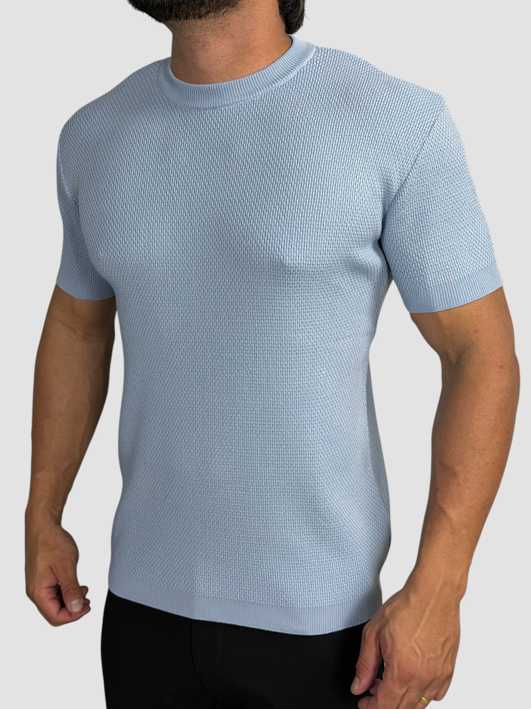 CAMISETA TRICO TEXTURE AZUL BB ZIGMA