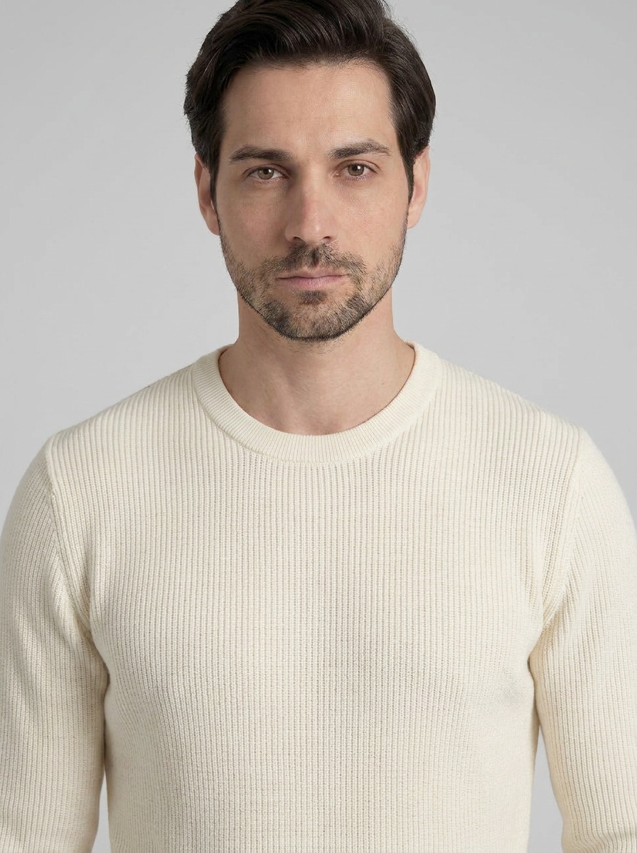 SUETER TRICO TEXTURE OFF WHITE ZIGMA