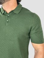 GOLA POLO TRAMA MILANO DARK GREEN ZIGMA