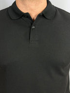 POLO BOTAO WAFFLE PRETA ZIGMA