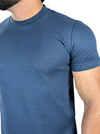 CAMISETA MALHAO GOLA MEDIA  AZUL MARINHO ZIGMA