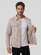 JAQUETA SUEDE SHERPA ASPEN OFF WHITE ZIGMA