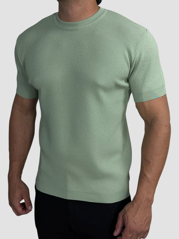CAMISETA TRICO TEXTURE VERDE TREVO ZIGMA