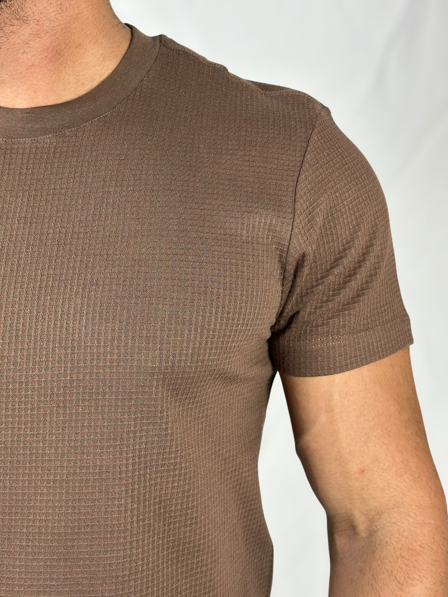 CAMISETA URBAN WAFFLE MARROM URBO