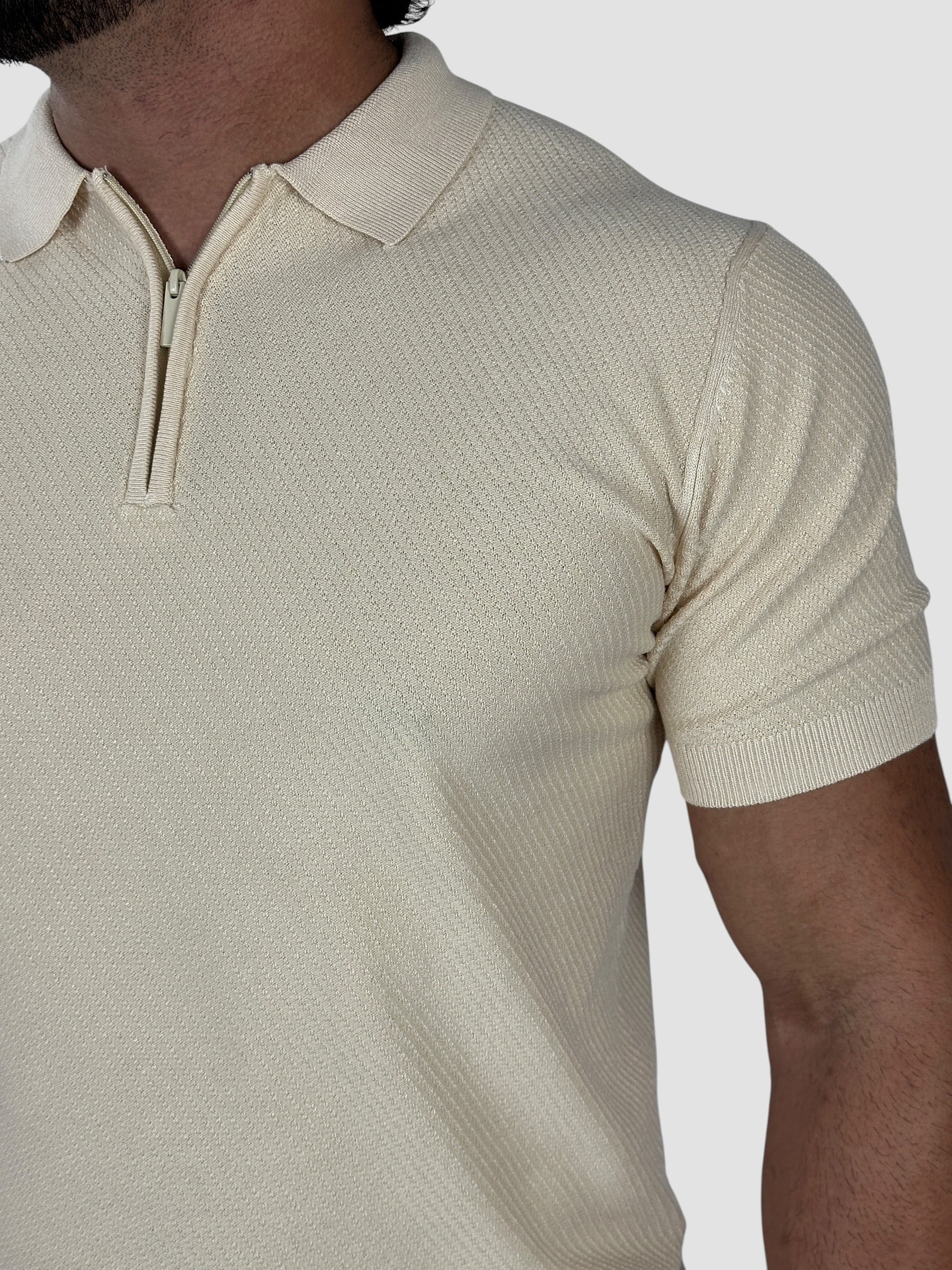 GOLA POLO VERONA C/ZIPER BEGE ZIGMA