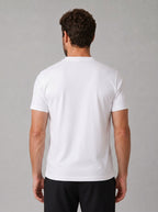 CAMISETA SUEDINE GOLA CRUZADA BRANCA ZIGMA