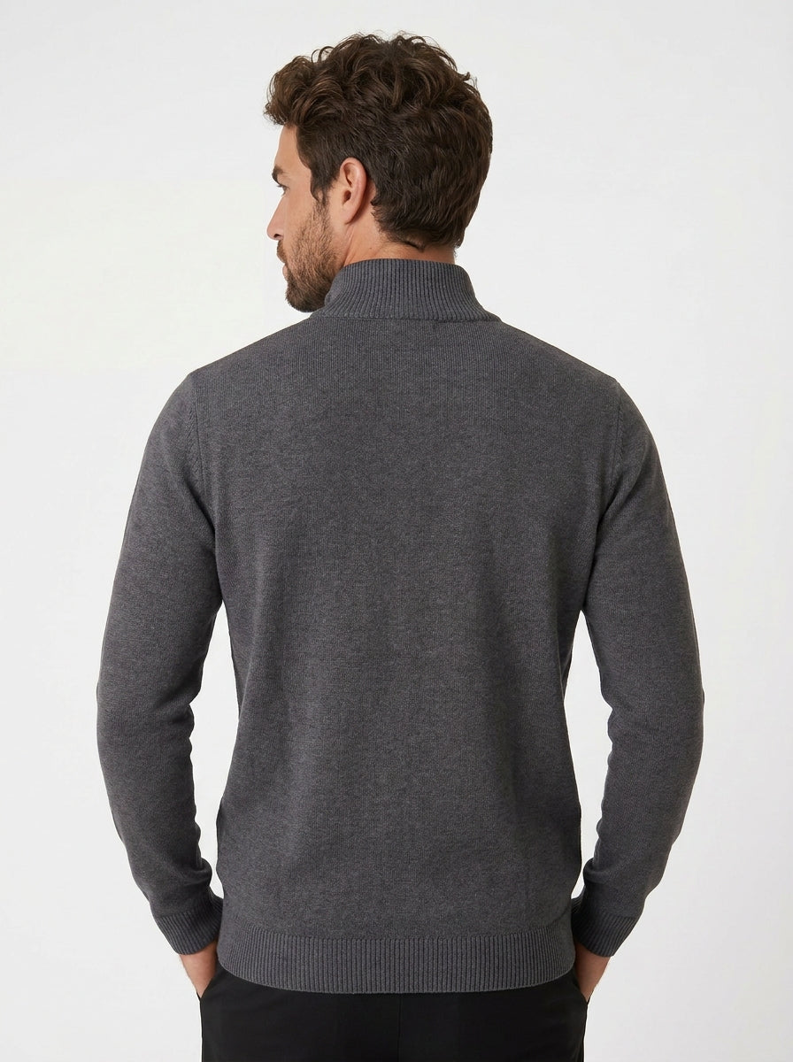 SUETER TRICÔ QUARTER ZIPER TEXTURE CHUMBO ZIGMA
