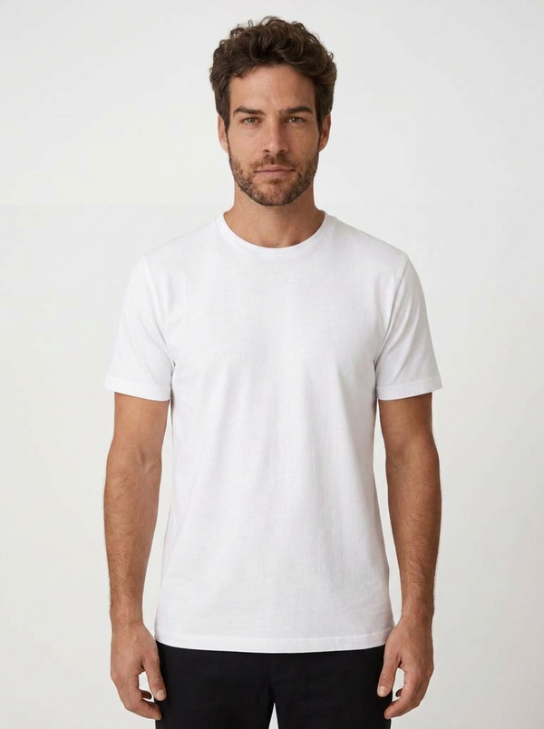CAMISETA ESSENTIAL COTTON PREMIUM BRANCA ZIGMA