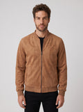 JAQUETA BOMBER SUEDE CARAMELO ZIGMA