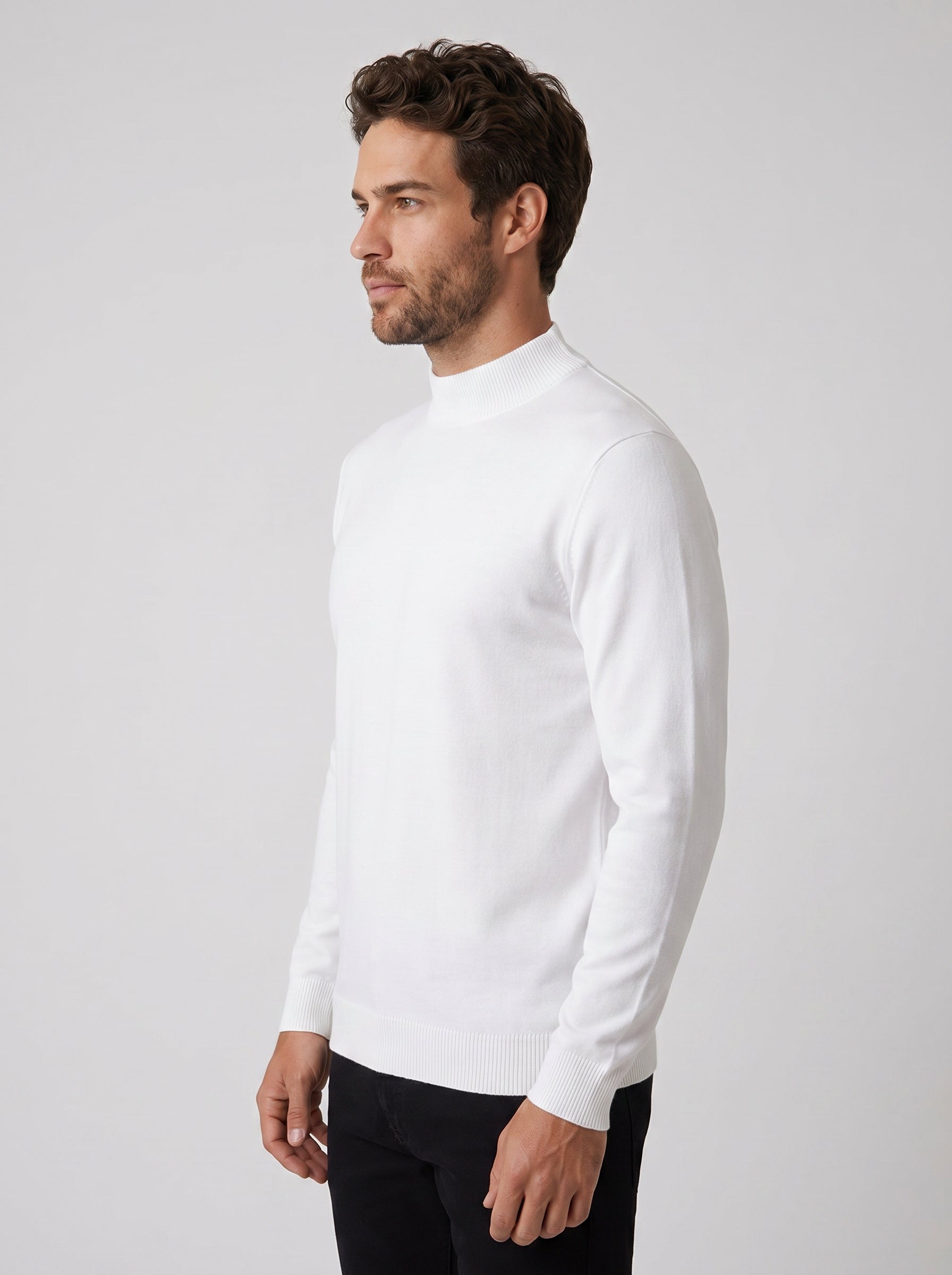 TRICOT GOLA ALTA ESSSENTIAL BRANCO ZIGMA