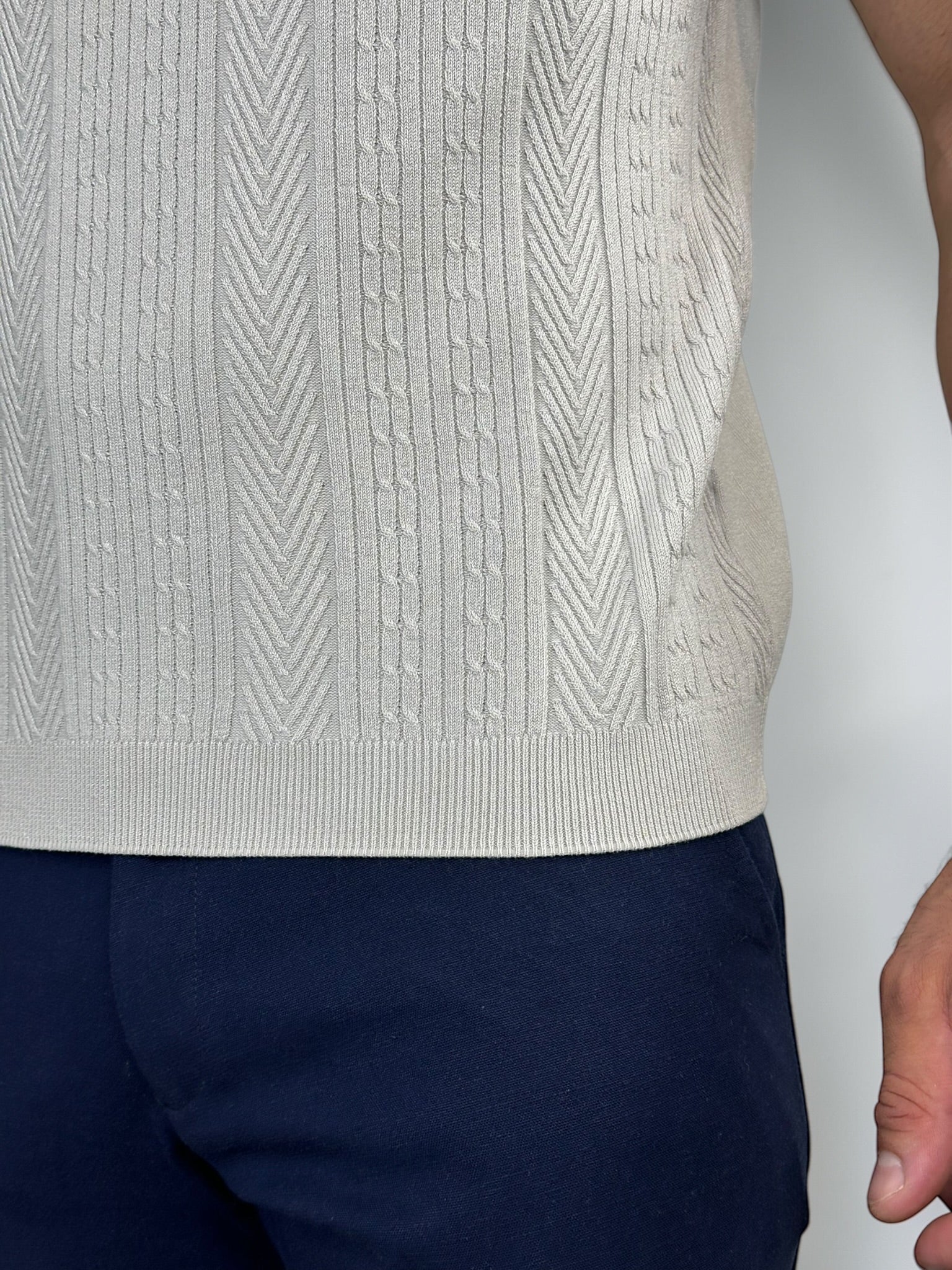 CAMISETA TRICOT MAJESTIC CINZA ZIGMA