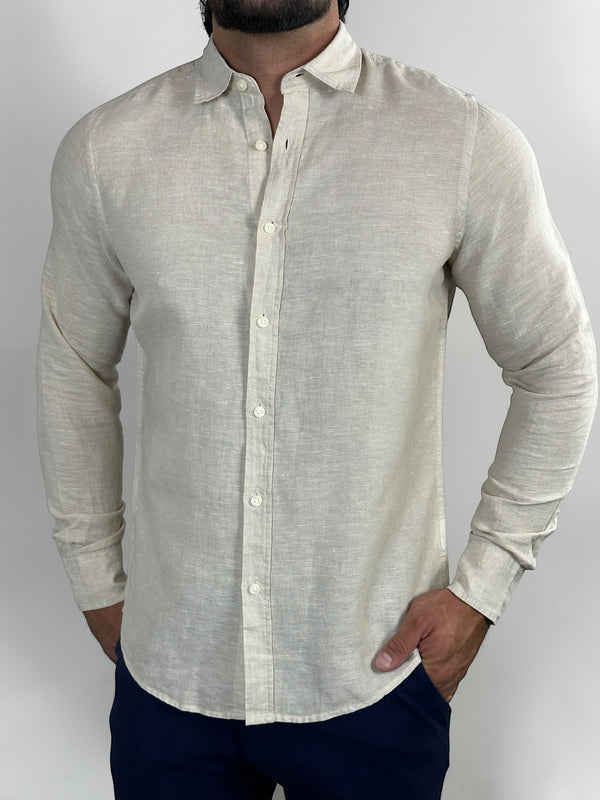 CAMISA M/L LINHO PREMIUM NATURAL ZIGMA