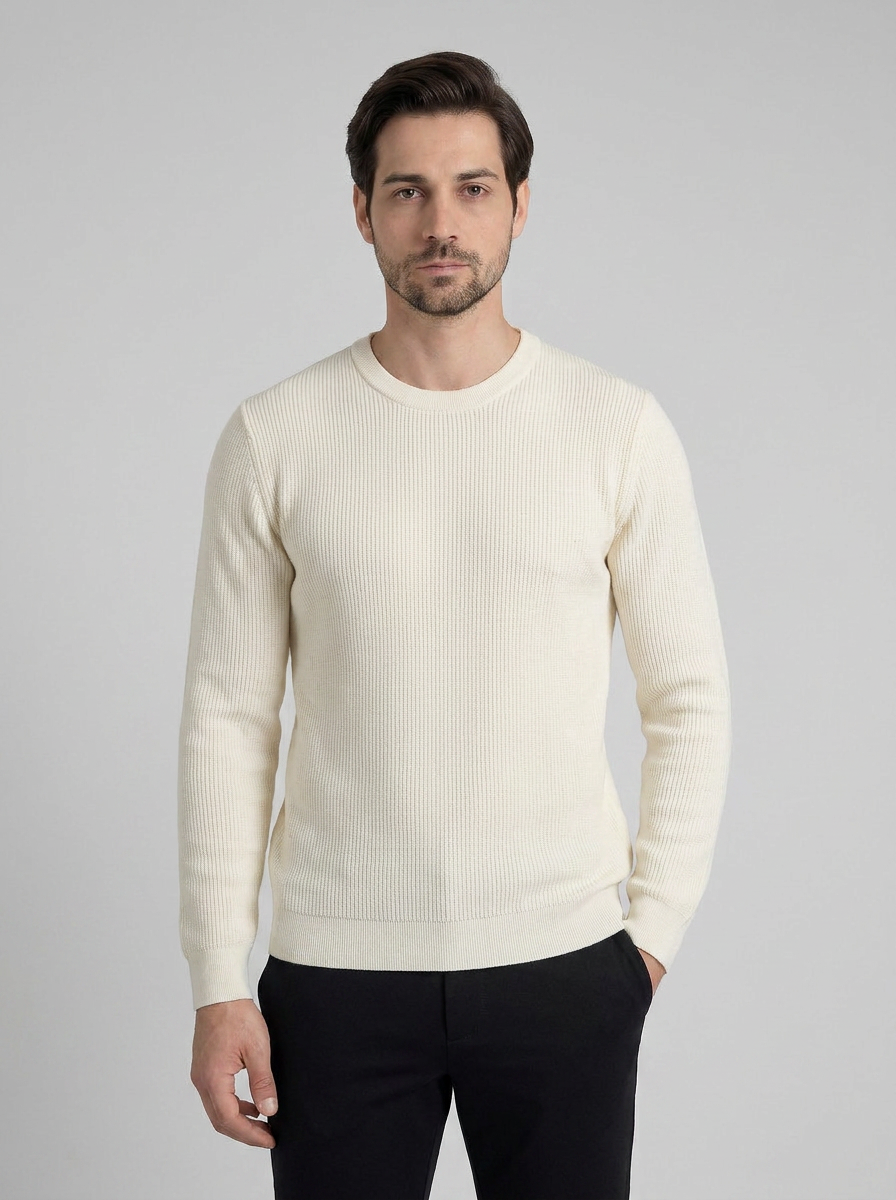 SUETER TRICO TEXTURE OFF WHITE ZIGMA