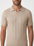 POLO RIVIERA V TRICOT BEGE ZIGMA