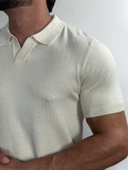 POLO V TRICOT VELLUTO AREIA ZIGMA