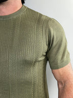 CAMISETA TRICOT MAJESTIC VERDE OLIVA  ZIGMA