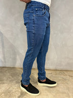 CALCA JEANS SLIM AUGUST AZUL ESCURO URBO
