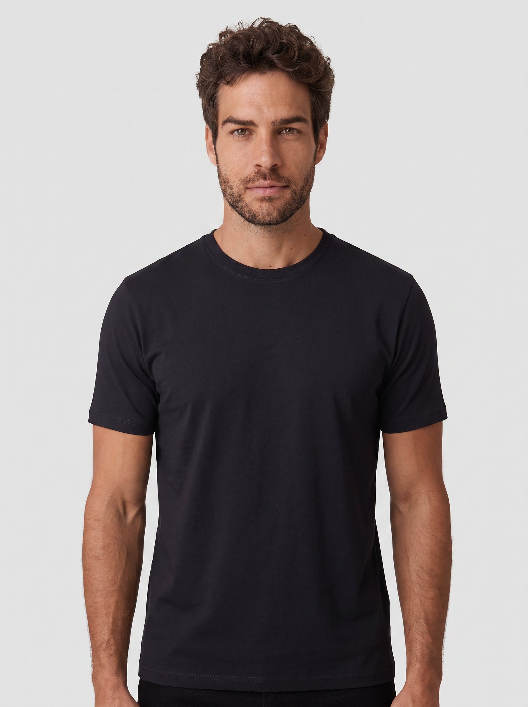 CAMISETA COTTON FLEX PRETA ZIGMA