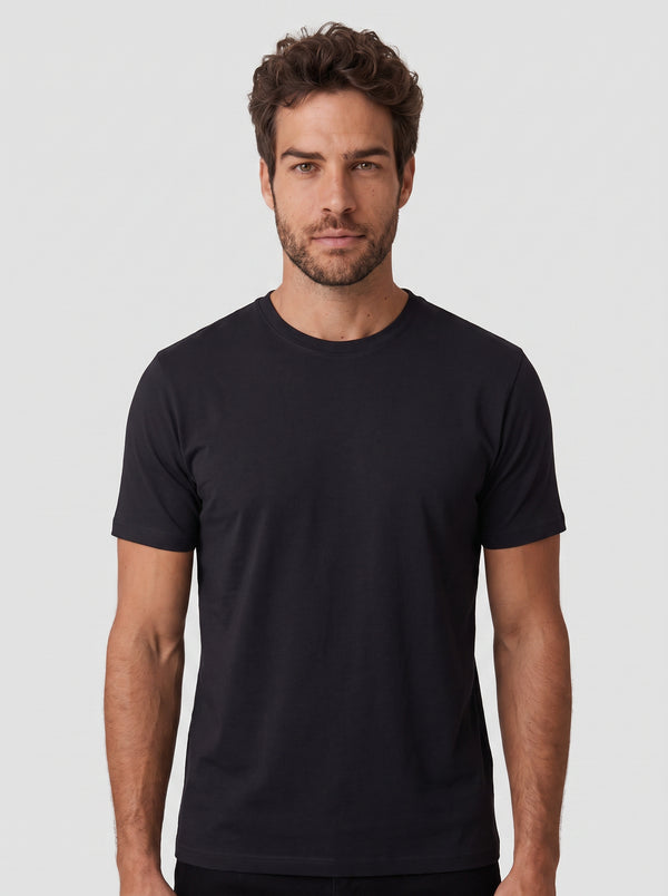 CAMISETA COTTON FLEX PRETA ZIGMA
