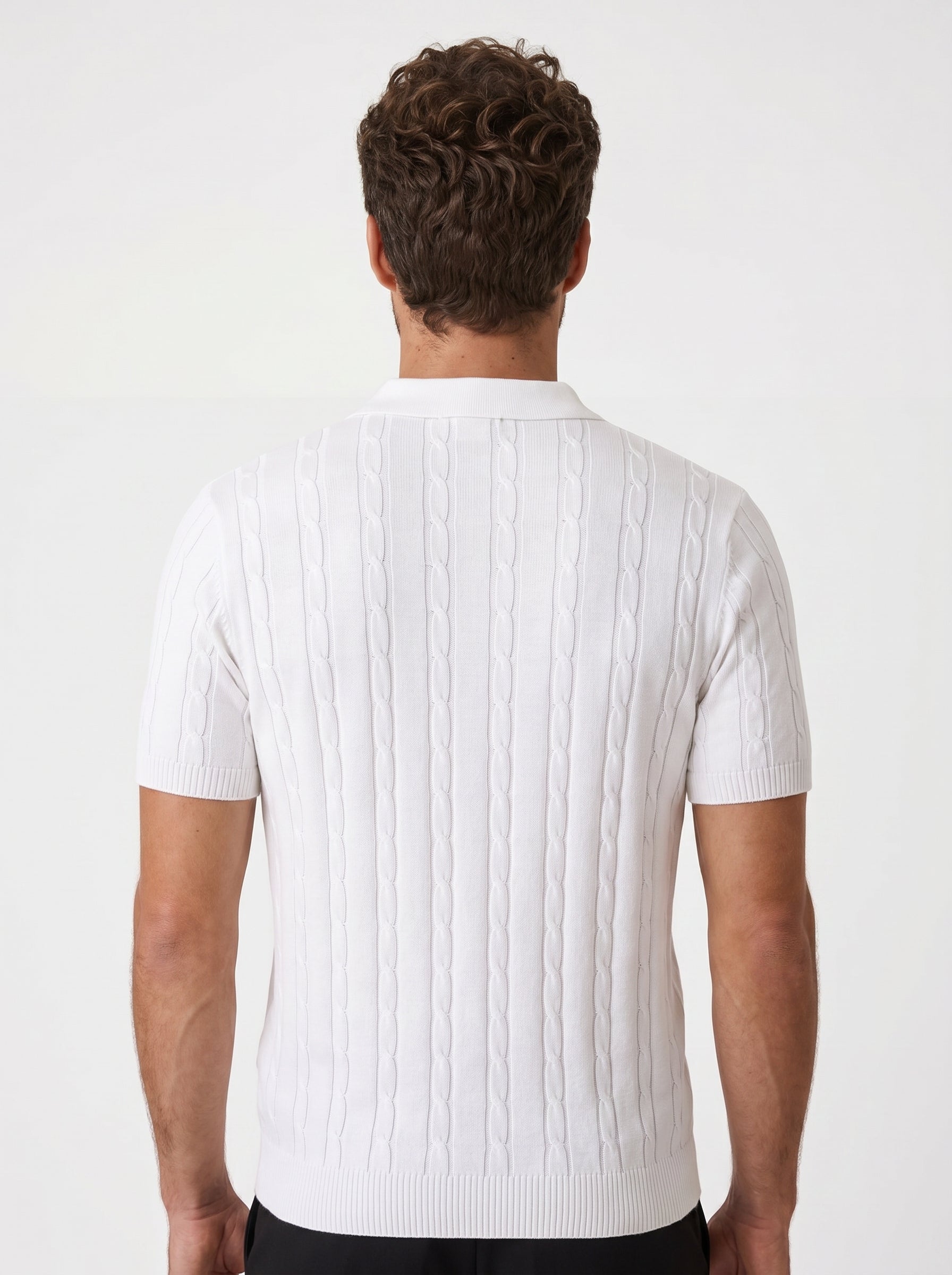 POLO RIVIERA V TRICOT BRANCA ZIGMA