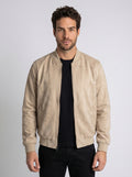 JAQUETA BOMBER SUEDE CAQUI ZIGMA