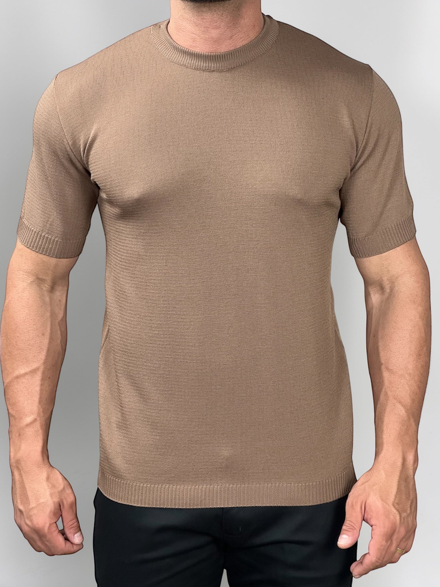 CAMISETA TRICÔ FIRENZE MARROM ZIGMA