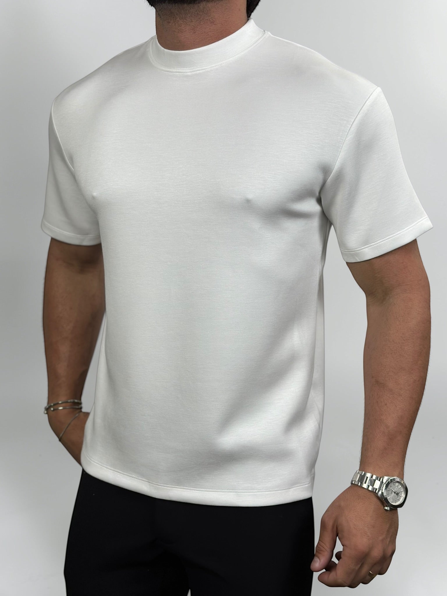 CAMISETA OVERSIZED VELLUTO SOFT BRANCA ZIGMA