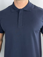 GOLA POLO PIQUET ALGODAO EGIPCIO AZUL URBO
