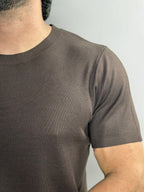 CAMISETA TRICOT SIENA SOFT MARROM ZIGMA